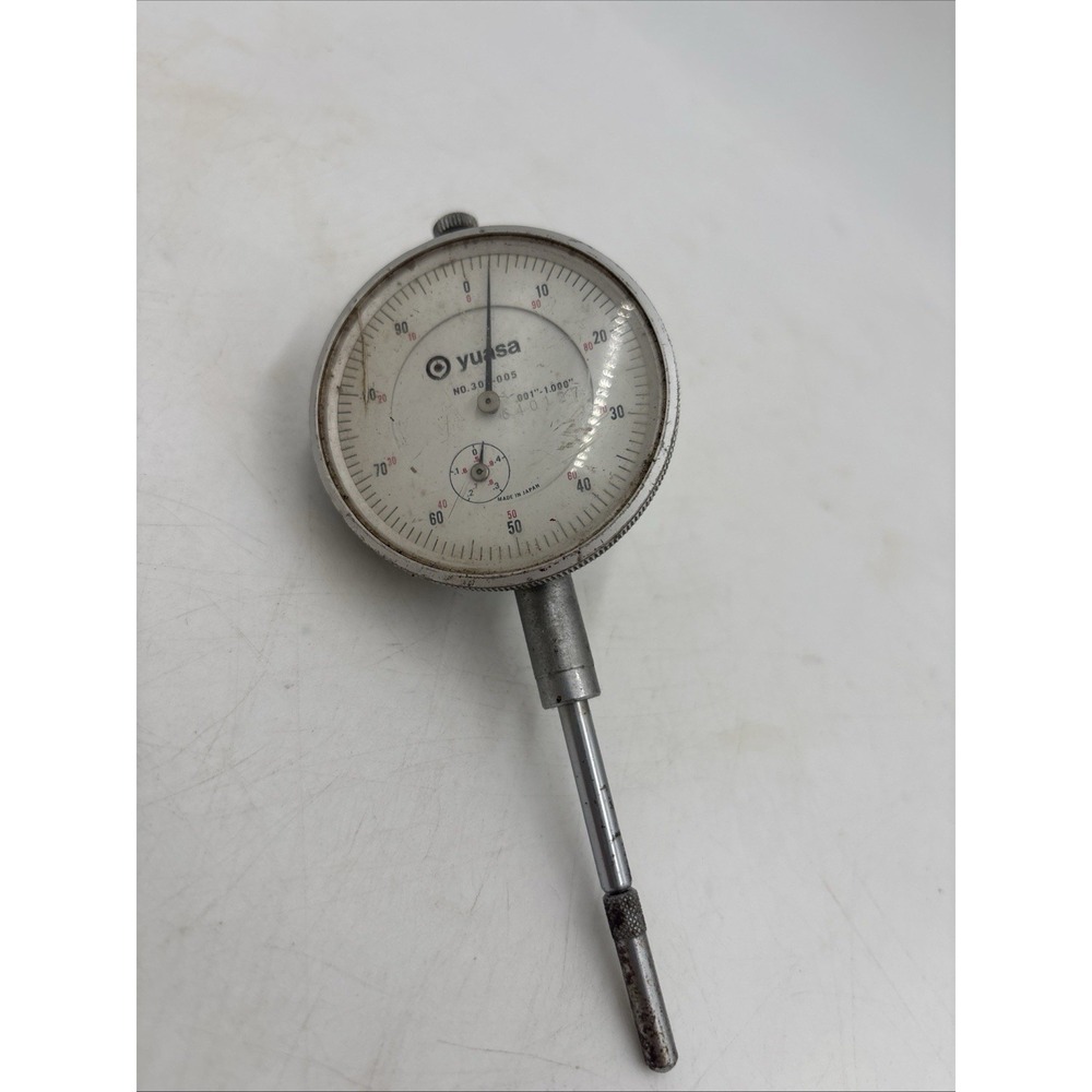 YUASA 0-1.0" Dial Indicator - No. 300-004 - .0005" gradations -